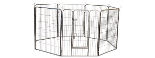 Iconic Pet 92150 48h in. Heavy Duty Metal Tube Pen Pet Dog Exercise & Training Playpen