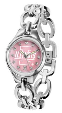 Illinois Fighting Illini Eclipse Ladies Watch with Mother of Pearl Dial