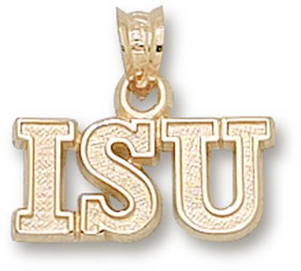 Illinois State Redbirds "ISU" Pendant - 10KT Gold Jewelry