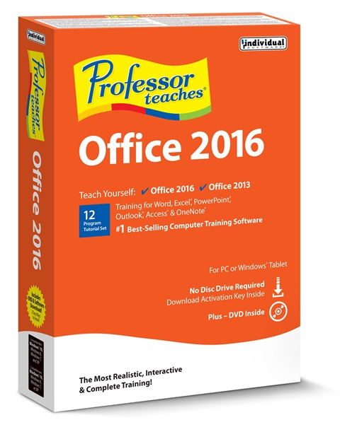 Individual Software EK5-O16 Professor Teaches Office 2016 - 5 Keys