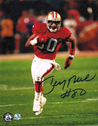 Jerry Rice Autographed "Running After the Catch" San Francisco 49ers 8" x 10" Photo