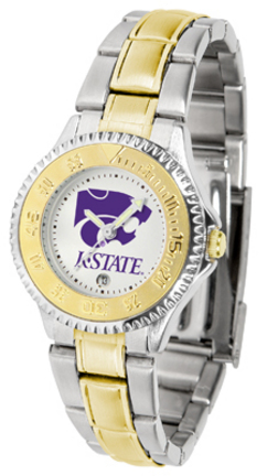 Kansas State Wildcats Competitor Ladies Watch with Two-Tone Band