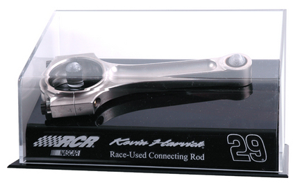 Kevin Harvick Race Used Connecting Rod with Engraved Display Case