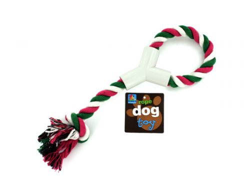 Kole Imports DI141-72 12.5 in. Dog Rope Toy with Hand Grip - Pack of 72