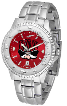Las Vegas (UNLV) Runnin' Rebels Competitor AnoChrome Men's Watch with Steel Band