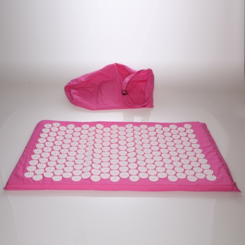 Living Healthy Products ATM-bag-07 Acupuncture Mat with Bag in Pink