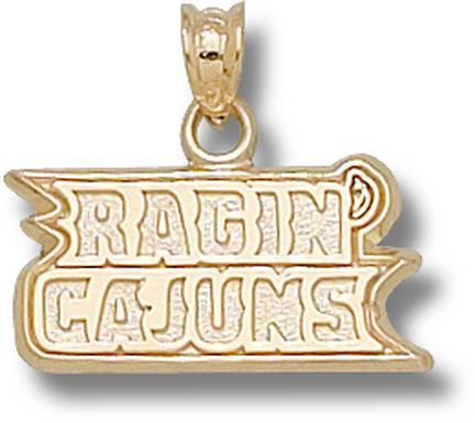 Louisiana (Lafayette) Ragin' Cajuns "Ragin' Cajuns" Pendant - 10KT Gold Jewelry