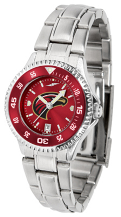 Louisiana (Monroe) Warhawks Competitor AnoChrome Ladies Watch with Steel Band and Colored Bezel