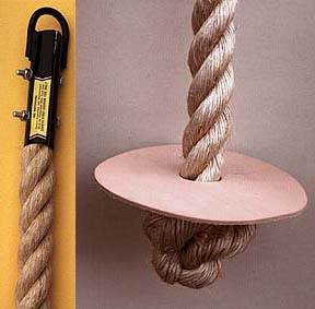 Manila Climbing Rope with Turk Knot End - 18 Feet Long