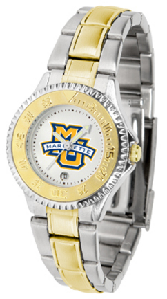 Marquette Golden Eagles Competitor Ladies Watch with Two-Tone Band