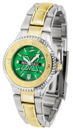 Marshall Thundering Herd Competitor AnoChrome Ladies Watch with Two-Tone Band