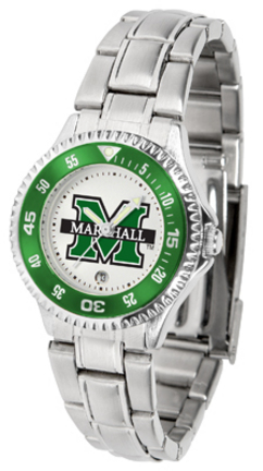 Marshall Thundering Herd Competitor Ladies Watch with Steel Band