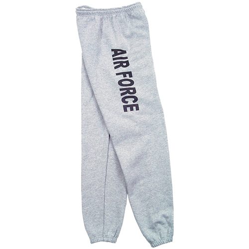 Mens Air Force One Sided imprint Sweatpant Heather Grey - Large