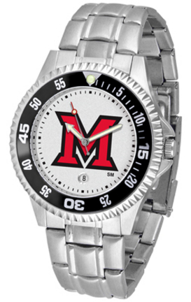 Miami (Ohio) RedHawks Competitor Watch with a Metal Band