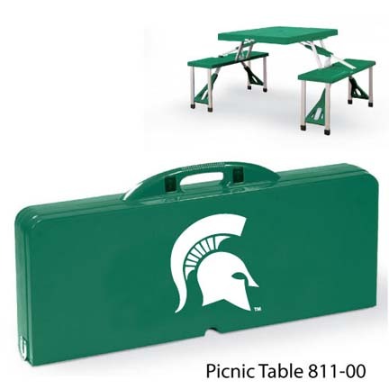 Michigan State Spartans Portable Folding Table and Seats