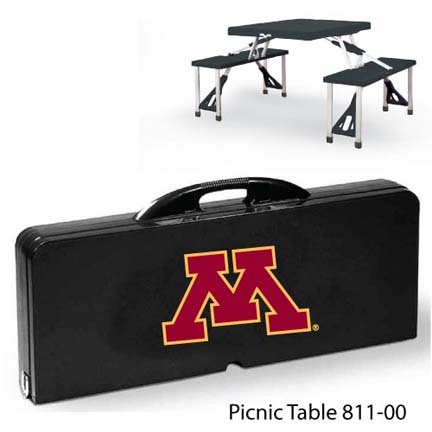 Minnesota Golden Gophers Portable Folding Table and Seats
