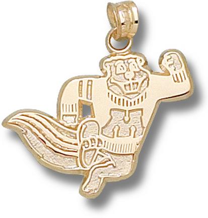 Minnesota Golden Gophers "Running Gopher" Pendant - 10KT Gold Jewelry