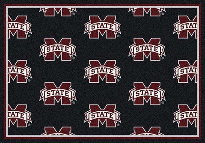 Mississippi State Bulldogs 3' 10" x 5' 4" Team Repeat Area Rug