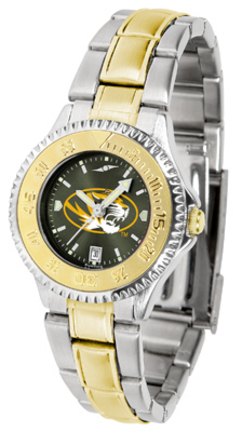 Missouri Tigers Competitor AnoChrome Ladies Watch with Two-Tone Band