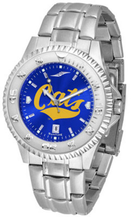 Montana State Bobcats Competitor AnoChrome Men's Watch with Steel Band