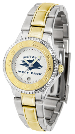 Nevada Wolf Pack Competitor Ladies Watch with Two-Tone Band