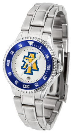 North Carolina A & T Aggies Competitor Ladies Watch with Steel Band