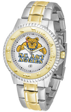 North Carolina A & T Aggies Competitor Two Tone Watch
