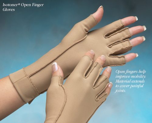 North Coast Medical NC53022-1 Isotoner Therapeutic Gloves Open Finger Small