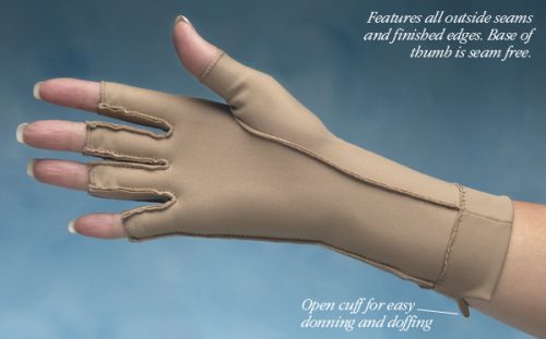 North Coast Medical NC53022-2 Isotoner Therapeutic Gloves Open Finger Medium