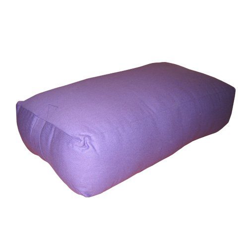 Nu-Source 25 x 16 in. Rectangular Yoga Bolster Canvas Cover - Purple