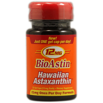 Nutrex Hawaii 1097823 BioAstin Hawaiian Astaxanthin - 12 mg - 25 Gel Caps