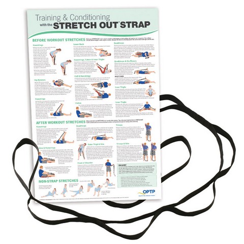 OPTP OPT104 Stretch Out Strap with Training & Cond Poster Extra Large