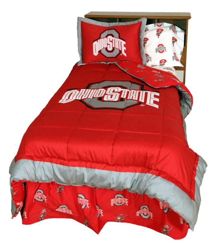 Ohio State Buckeyes Reversible Comforter Set (Queen)