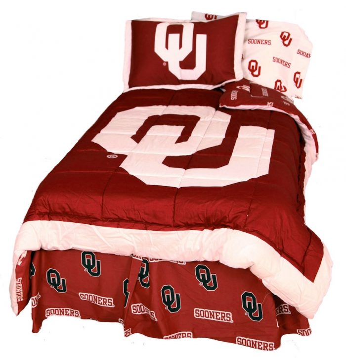 Oklahoma Sooners Reversible Comforter Set (King)