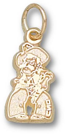 Oklahoma State Cowboys 1/2" "Pistol Pete" Charm - 14KT Gold Jewelry