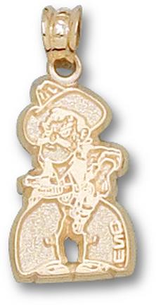 Oklahoma State Cowboys 5/8" "Pistol Pete" Pendant - 10KT Gold Jewelry