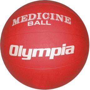 Olympia Sports BA800P Rubber Medicine Ball - 2K - 4-5 lbs. - red