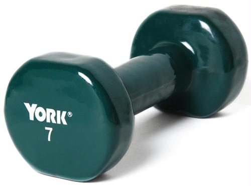 Olympia Sports BE287P Pair of Vinyl-Coated Dumbbells - 7 lbs