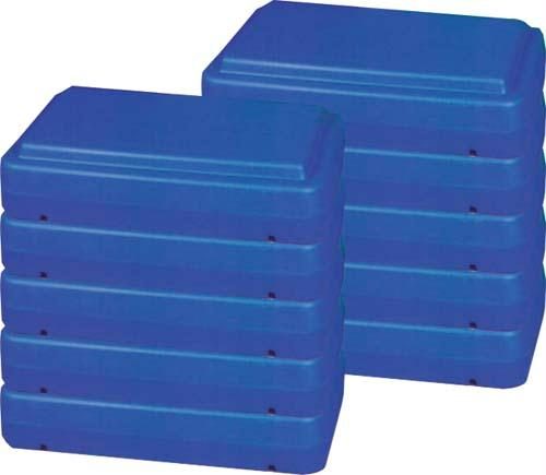 Olympia Sports GA476P 6 in. Fitness Steps - Pack of 5