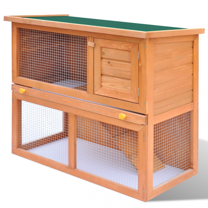 Online Gym Shop CB17591 Outdoor Wooden Chicken Coop Rabbit Hutch Small Animal House Pet Cage 1 Door - 36 in.