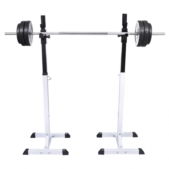 Online Gym Shop CB19020 Home Gym Workout Squat Barbell Rack Set