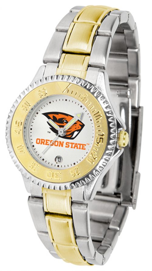 Oregon State Beavers Competitor Ladies Watch with Two-Tone Band