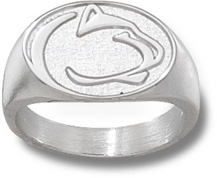 Penn State Nittany Lions "Lion Head" 1/2" Men's Ring Size 10 - Sterling Silver Jewelry
