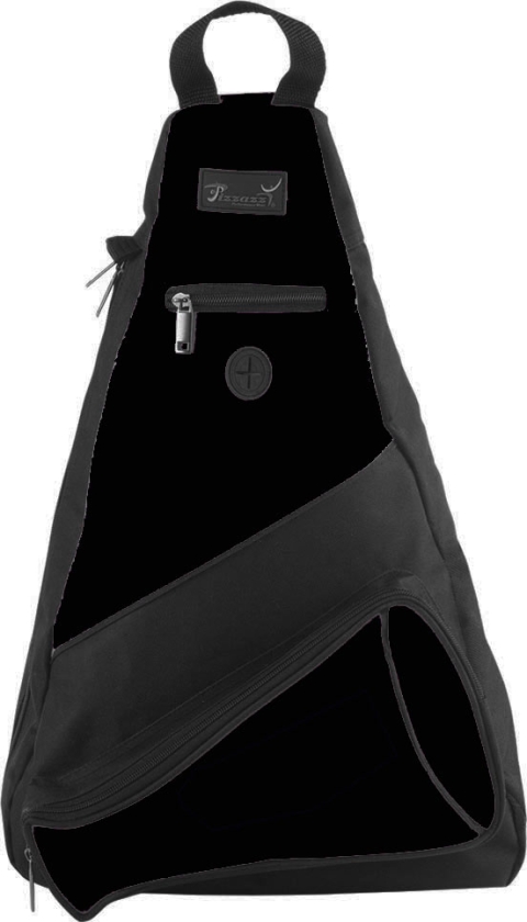 Pizzazz Performance Wear SL50 -BLK -L SL50 Megaphone Sling Pack - Black - Large