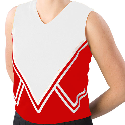 Pizzazz Performance Wear UT50 -REDWHT-YS UT50 Youth Intensity Uniform Shell - Red with White - Youth Small