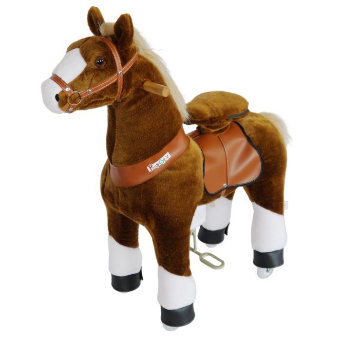 PonyCycle N3151 Riding Plush Horse hoof-Small Hoof-Small Brown
