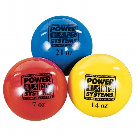 Power Systems 26121 21oz - Power Throw-Ball Softball Medicine Ball - Blue