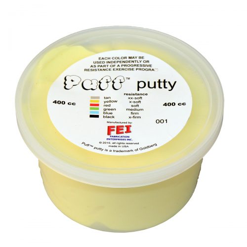 Puff Lite 10-1431 400cc Exercise Putty Yellow - Extra Soft