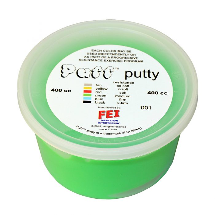 Puff Lite 10-1433 400cc Exercise Putty Green - Medium