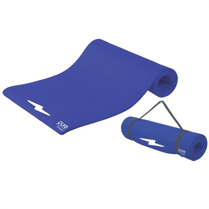 Pure Global Brands 8624FMB Fitness Deluxe 12mm Exercise Mat - Iris